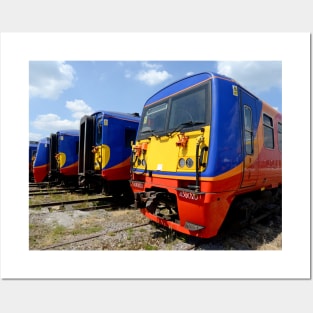 South Western Railway trains at Long Marston Posters and Art